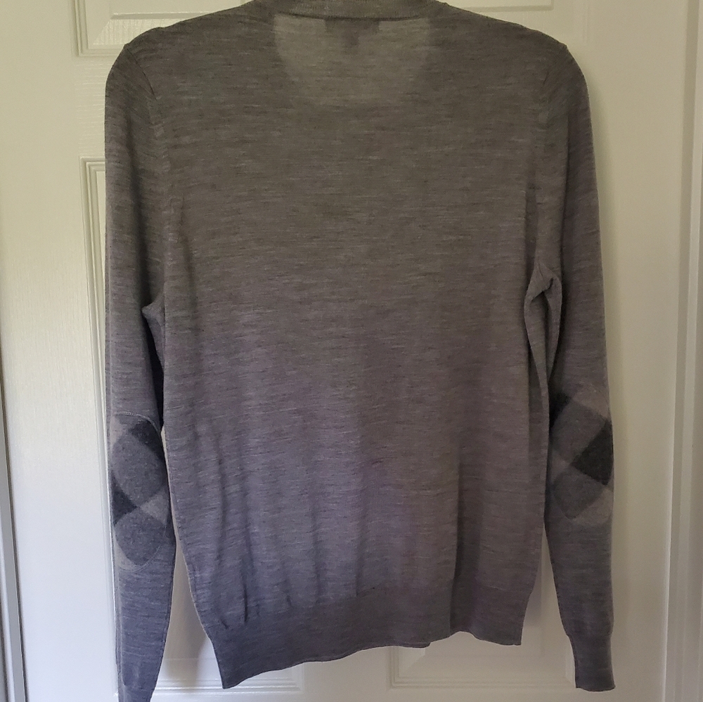 Burberry Brit Elbow Patch Merino Wool Sweater, M